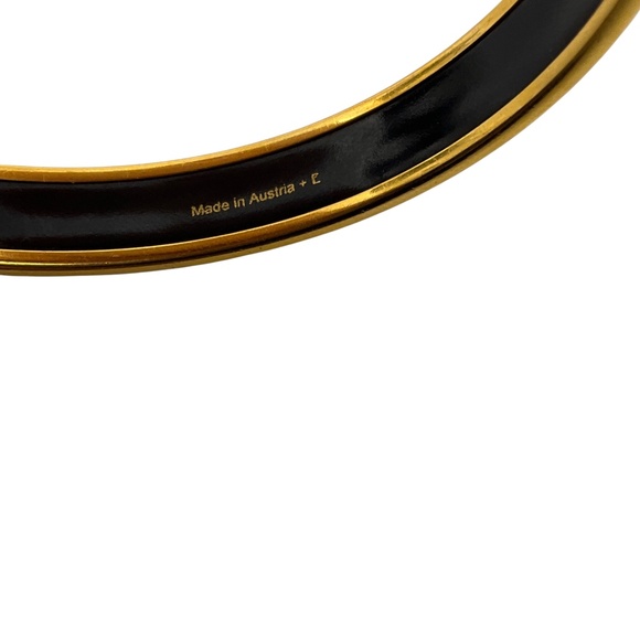 HERMES LIGHT GREEN NARROW PRINTED ROPE ENAMEL BRACELET - Picture 8 of 8